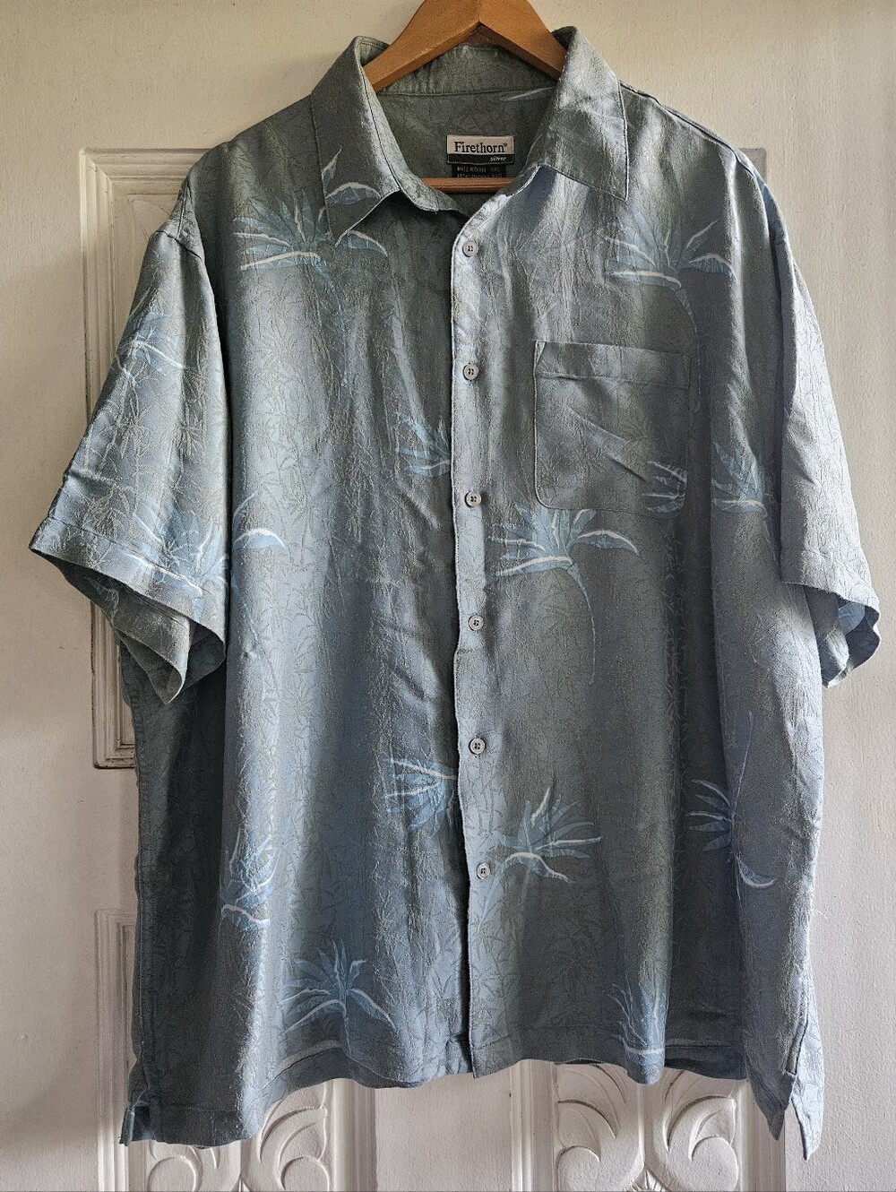 Firethorn Men's Short-Sleeve Button-Down Shirt — Light Blue